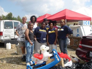 Alex Ray and this team of volunteers assisted victims of Hurricane Katrina.
