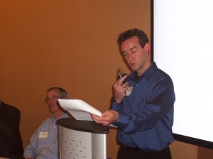 Epiphanies Inc.'s Allen Voivod holds court at last year's Social Media Business Summit.