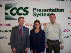State Business Development Manager Michael Bergeron joins CCS New England President Cheryl Gamst and CCS Vice President Chris Gamst in celebrating the firm’s relocation to New Hampshire. 