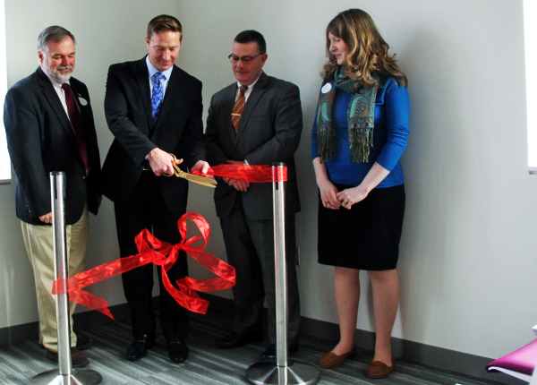 High Liner Foods cuts the red ribbon on its new corporate headquarters in Portsmouth.